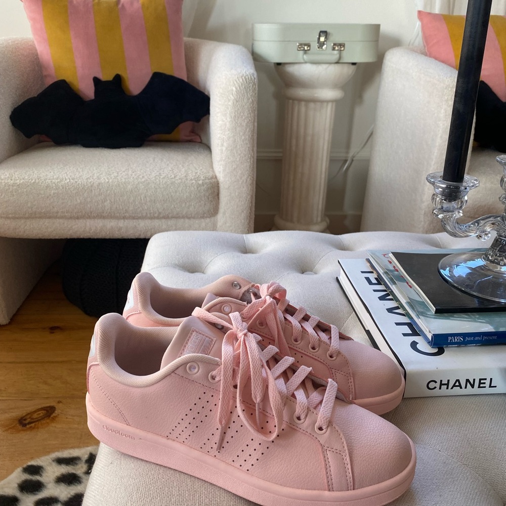 Pink adidas sneakers valentines day NWOB